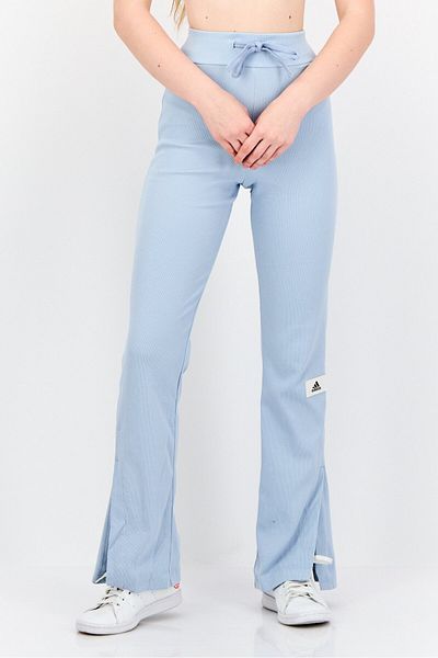 adidas Women Slim Fit Outdoor Flared Leg Pants, Light Blue