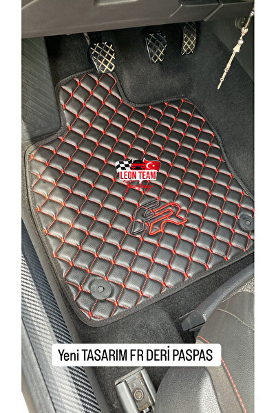 LeonTeamTurkey Seat Leon Fr 2013/2020 Uyumlu 5 Parça Deri Paspas