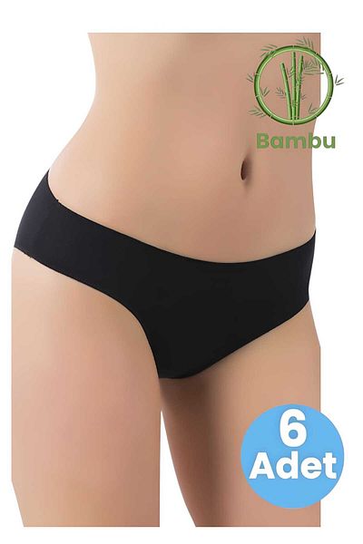 Uniquetrenders Women's 6-Piece Bamboo Non-Marking High Waist Panties
