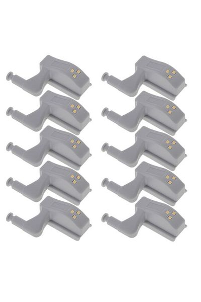 Evelise Set de 10 balamale pentru mobilă cu iluminare LED, 7,5 x 4 x 2 cm