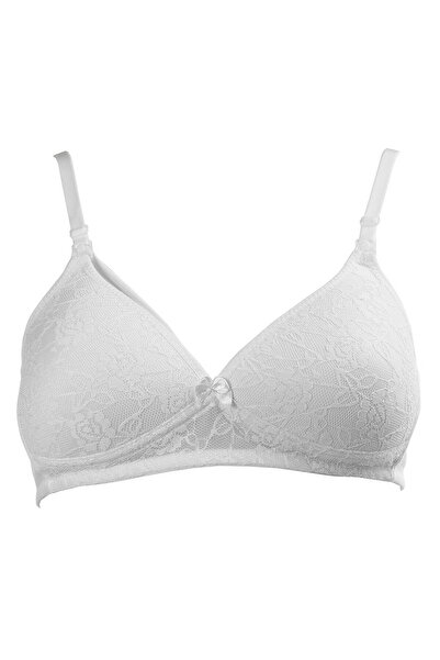 Sema Baby Sutien pentru alăptare cu dantelă, alb, mărimea 85