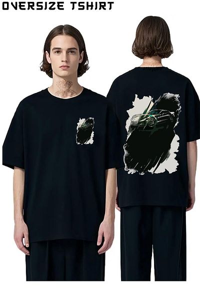 ZOKAWEAR Dodge Viper Custom Back Printed Oversize T-Shirt