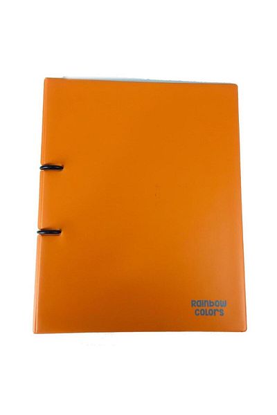 Nusrat Bilişim Önder Rainbow Colors 2 Ring PVC Orange 121-18