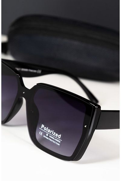PARUNIV Polarized Sunglasses for Women, Uv400, Blacksky, Glossy Black