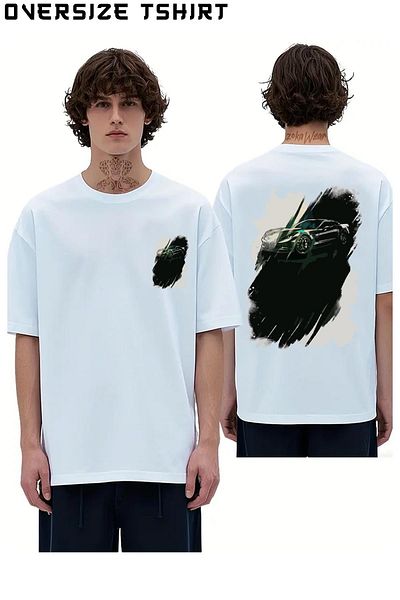 ZOKAWEAR Dodge Viper Custom Back Printed Oversize T-Shirt