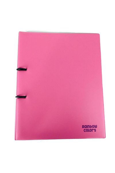Nusrat Bilişim Önder Rainbow Colors 2 Ring PVC Pink 121-23