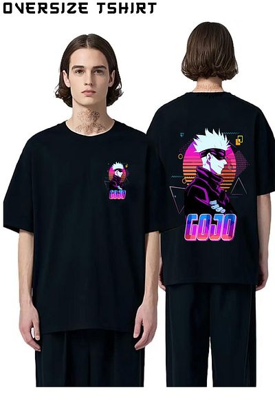 ZOKAWEAR Jujutsu Kaisen Satoru Gojo Character Back Printed Oversize T-Shirt
