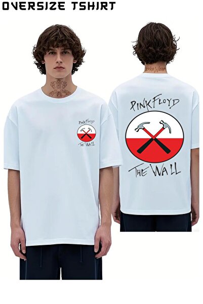 ZOKAWEAR تي شيرت كبير الحجم مطبوع عليه ظهر Pink Floyd V3
