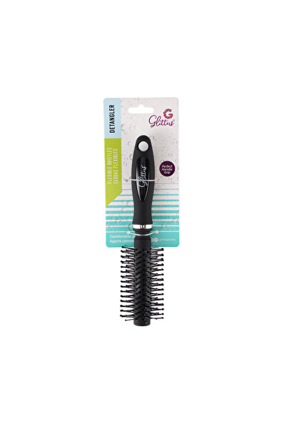 glitters فرشاة شعر للبنات بمقبض على شكل قلب، شعيرات ناعمة لفك تشابك الشعر