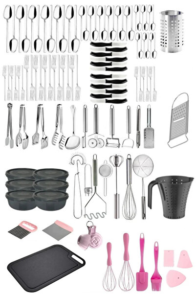 Homerest Çeyiz Seti, Çeyiz Listesi, 72 Parça Çatal Kaşık Bıçak Takımı Ve 12 K...