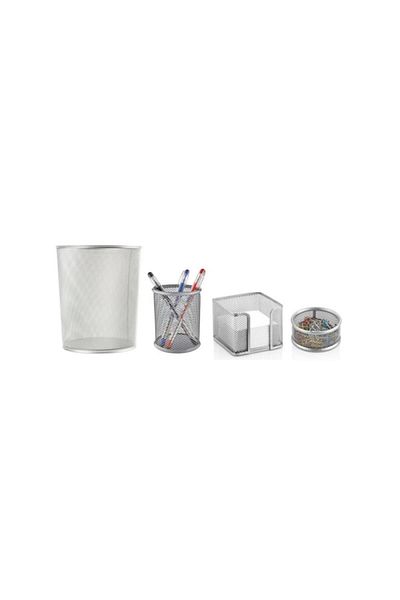 Mimaks Set of 4 Gray Metal - Ms-4
