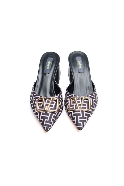 derinet Tokalı Kadın Topuklu Terlik