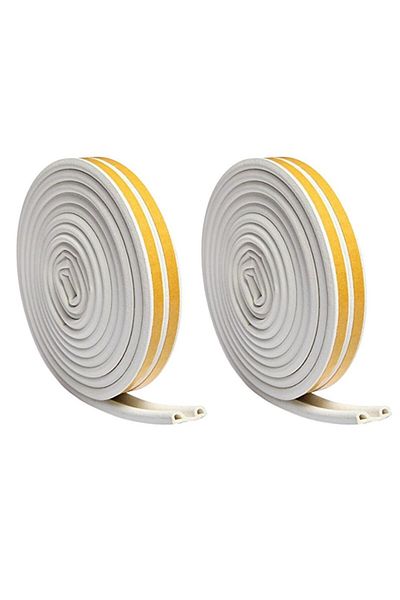 Evelise Set of 2, Self-adhesive tape for sealing doors and windows, P-profile, 9mm x 5.5mm, UV