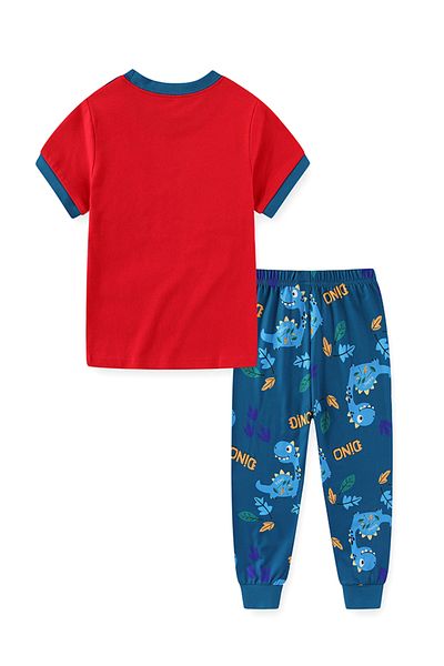 Babyqlo Blue Dino’s Leafy Jungle Trek Pajama Set