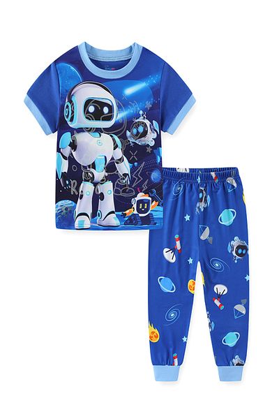 Babyqlo Robot Heroes in Outer Space Pajama Set