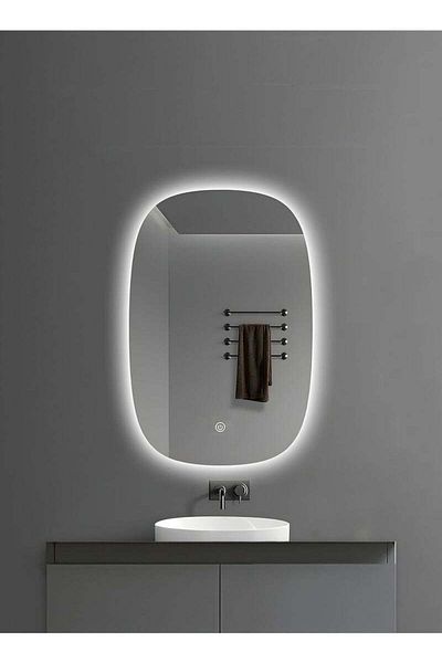 Taimi LED Touch Bathroom Mirror with 3 Adjustable Light Temperatures for Bathroom 60x40 cm