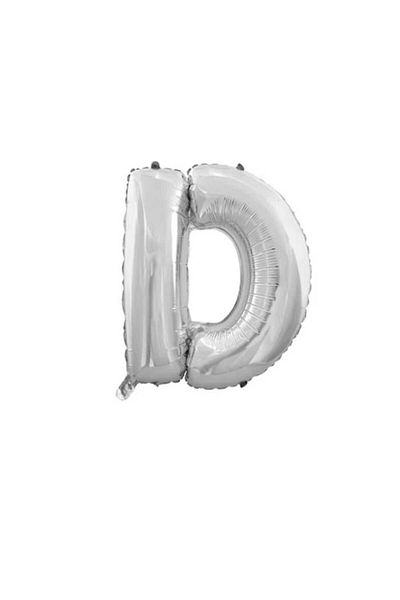 Party and Story Foil letter balloon, size 42 inches, silver color, 110 cm