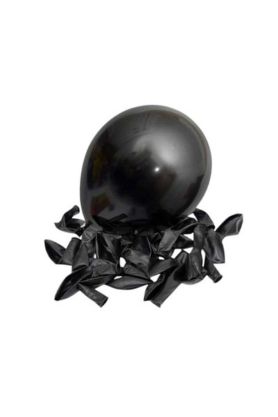 Party and Story Chrome balloon, 100 pieces, size 12 inches, black
