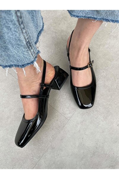 Denisa Black Spring Color Flat Shoes