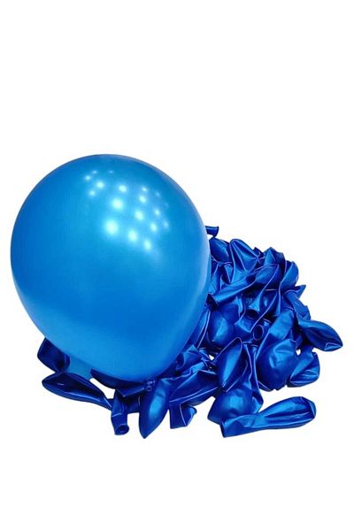 Party and Story 50pcs 12" Latex Balloons, Bright Sky Blue