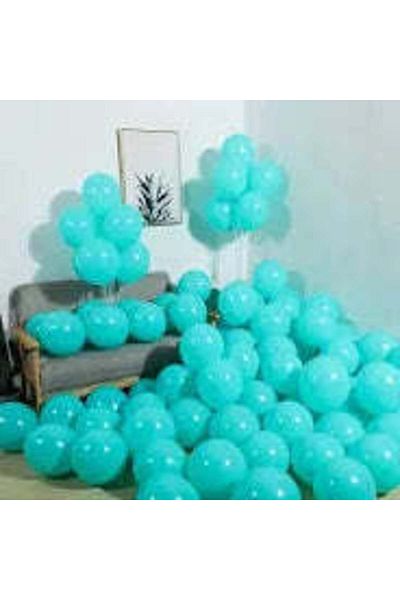Party and Story 50 pieces 5 inch balloon, dark tiffany color