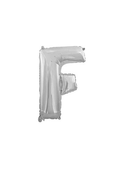 Party and Story Foil letter balloon, size 42 inches, silver color, 110 cm