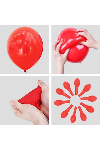 Party and Story Balloon 25 Pieces, 18 Inches, Red