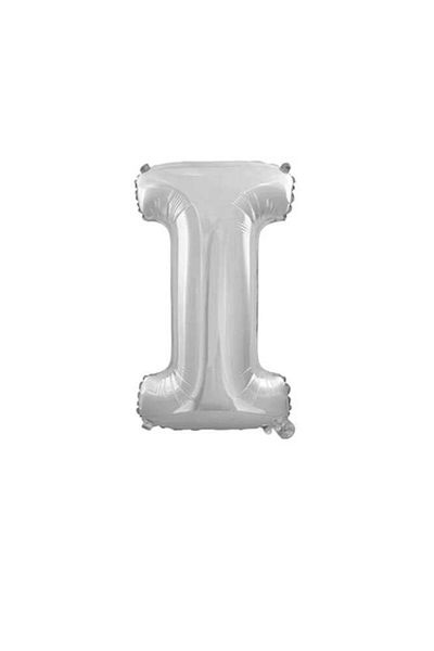 Party and Story Foil letter balloon, size 42 inches, silver color, 110 cm