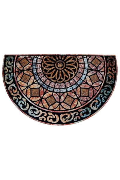 OEM Entrance Mat Anti-Slip, Mosaic Pattern, Semi-Oval