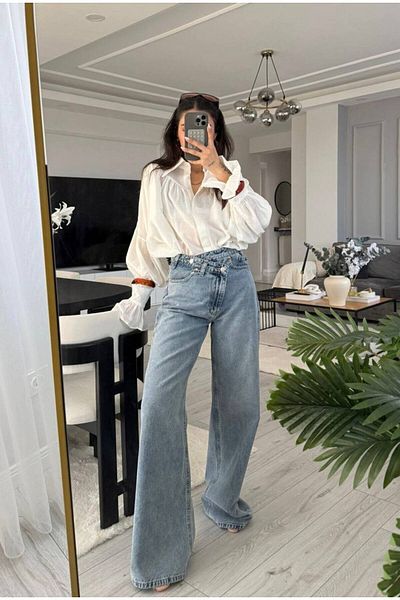 DENİKK TREND SPECIAL DESIGN ΠΑΝΤΕΛΟΝΙ ΖΑΝΤΑ ΠΛΑΤΗ ΠΛΑΤΗ ΠΑΛΑΖΖΟ ΤΖΙΝ ΤΕΝΙΣ