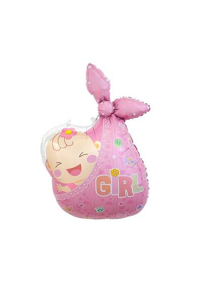 Party and Story Foil balloon for the birth of a girl