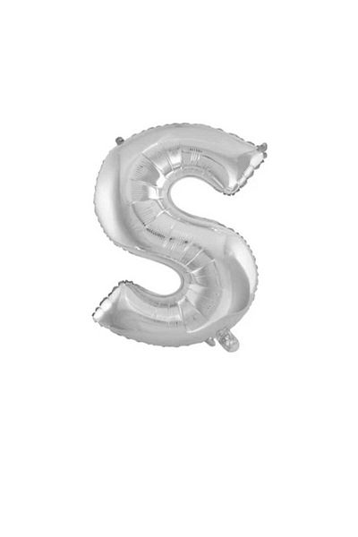Party and Story Foil letter balloon, size 42 inches, silver color, 110 cm