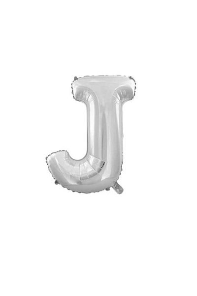 Party and Story Foil letter balloon, 32 inches, silver color, 80 cm