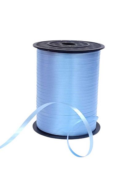 Party and Story 250 yards balloon ribbon, light blue (Births)