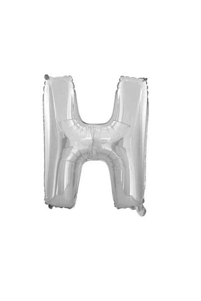 Party and Story Letter foil balloon, size 18 inches, silver color, 43 cm