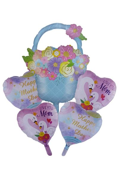 Party and Story Mother's Day five-piece foil balloon set