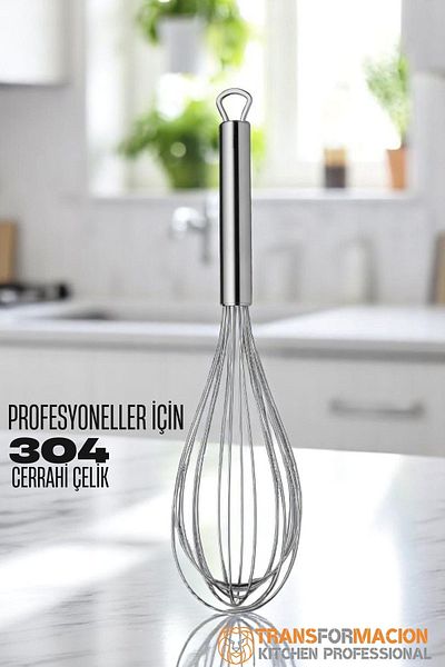 Transformacion Whisk with Opener 304 Stainless Steel Egg and Sauce Whisk 721748