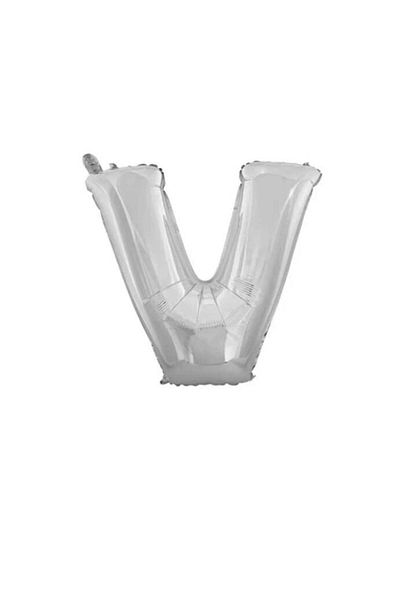Party and Story Foil letter balloon, size 42 inches, silver color, 110 cm