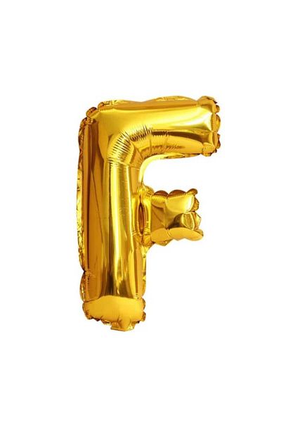 Party and Story Foil letter balloon, 32 inches, gold color, 80 cm