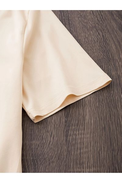 WOODROFFE Ανδρικό μπλουζάκι με λαιμόκοψη με θέμα Sunset Palm Oversize Loose Boyfirend
