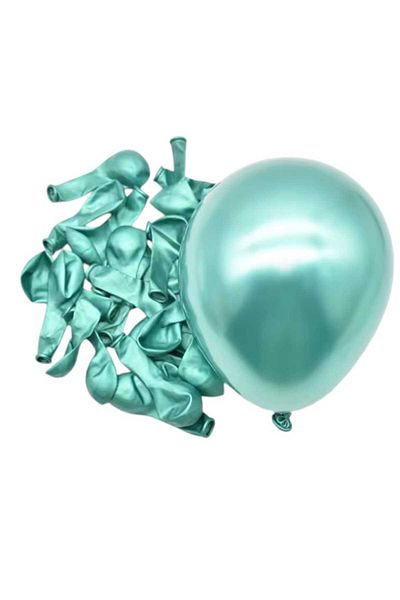 Party and Story Chrome balloon, 100 pieces, size 12 inches, olive green