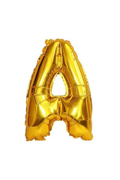 Party and Story Foil letter balloon, 32 inches, gold color, 80 cm