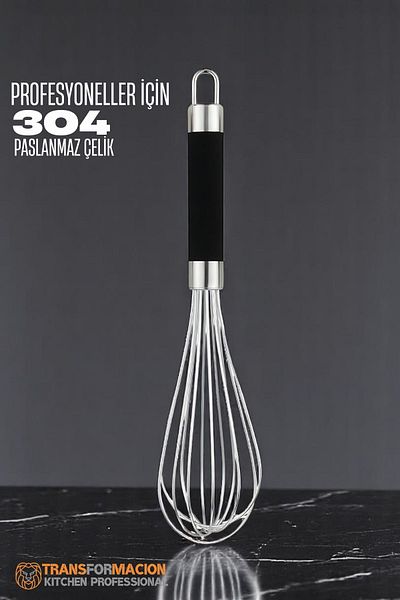 Transformacion Carbon Steel Whisk 304 Stainless Steel Egg and Sauce Whisk Whisk 721751