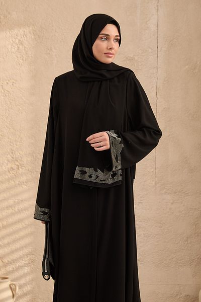 arga prive Stone Embroidered Shawl Suit Ferace