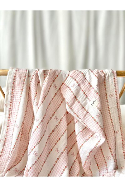 Zezig Bow Line Squared Müslin Örtü