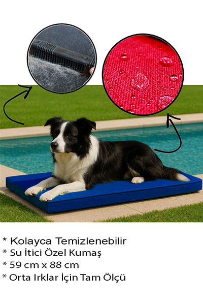 linapetshop Waterproof Outdoor Medium Dog Bed with Zipper 59X88