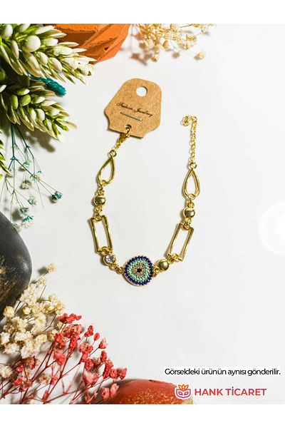 HANK TİCARET Gold Color Stylish Bijouterie Bracelet - for Young and Stylish Women