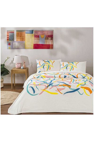 Taç Crown Double Personality Printed Pique Set Zest