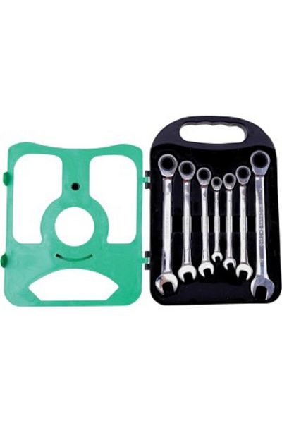Hanbon Cr-V Combination Wrenches With Ratchet Set 7 (8,10,12,13,14,17,19 Mm) - Hb511307