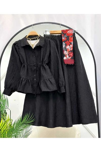 MODA VEDAT Satin Nursery Jacket Skirt Double Set -0450